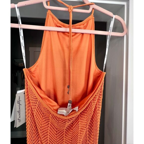 Guess Women's Sophie Halter Maxi Sweater Dress Large NWT - Picture 7 of 11